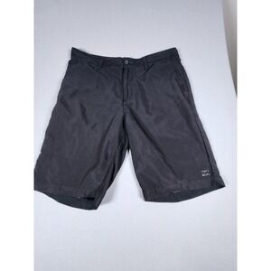 Billabong Submersibles Men's Black Chino Shorts Solid Flat Front Pockets